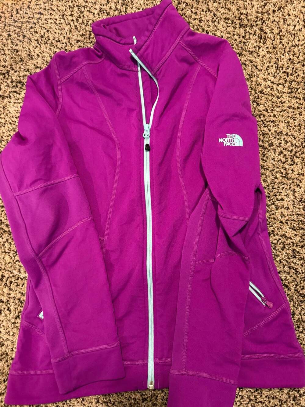 The North Face Women's Full Zip Fleece Jacket Fushia Size M